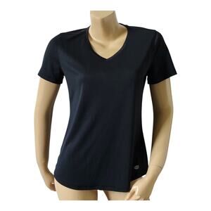 REEL LEGENDS Womens Size Medium Black V Neck Short Sleeve Freeline T Tee Shirt